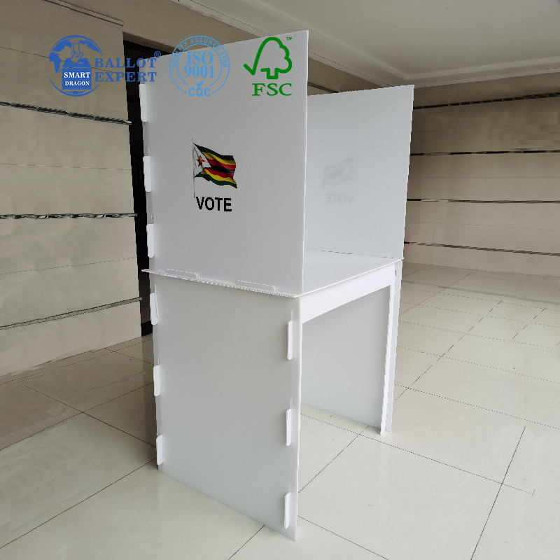 seated plastic voting booth1