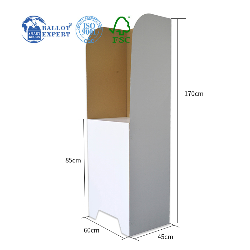 corrugated paper voting booth2