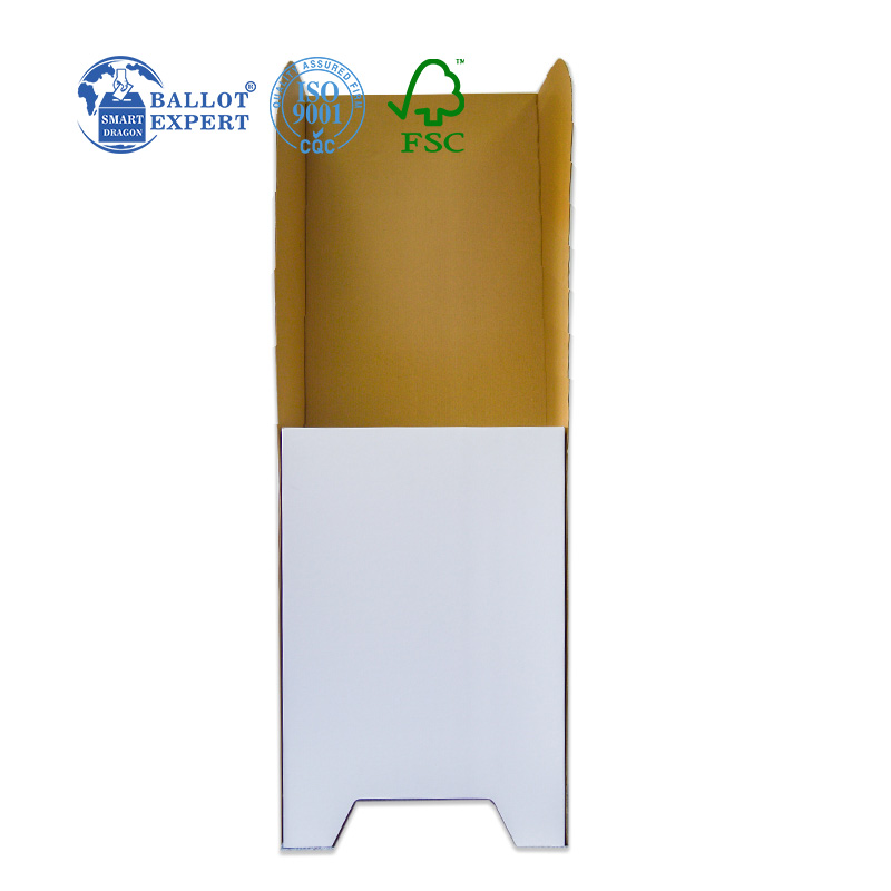 corrugated paper voting booth6