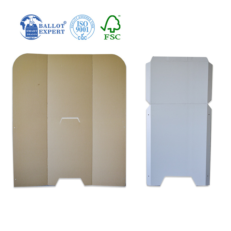 corrugated paper voting booth3