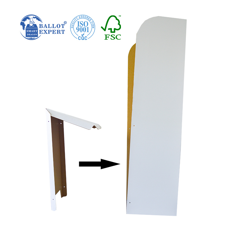 corrugated paper voting booth4