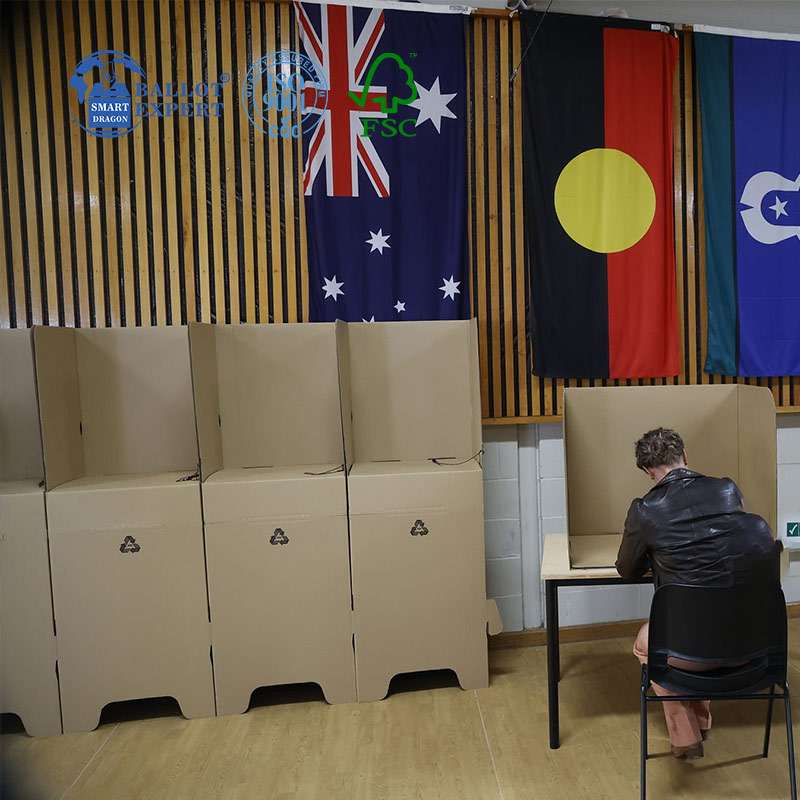 Cardboard Voting Booth41