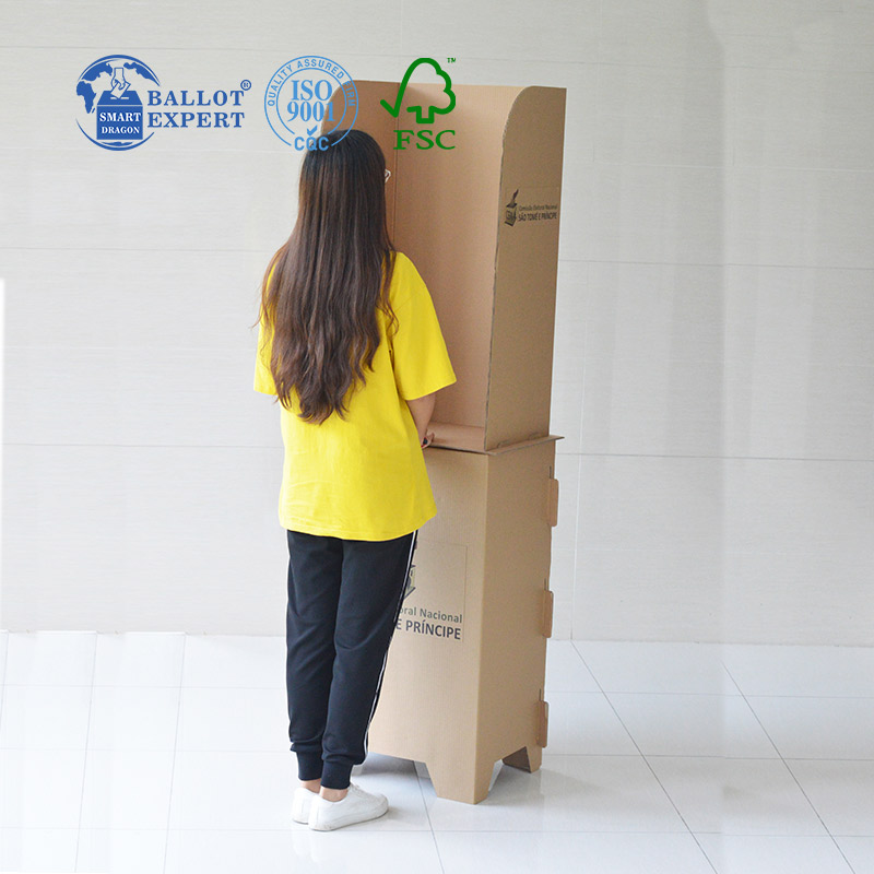 corrugated cardboard voting table11