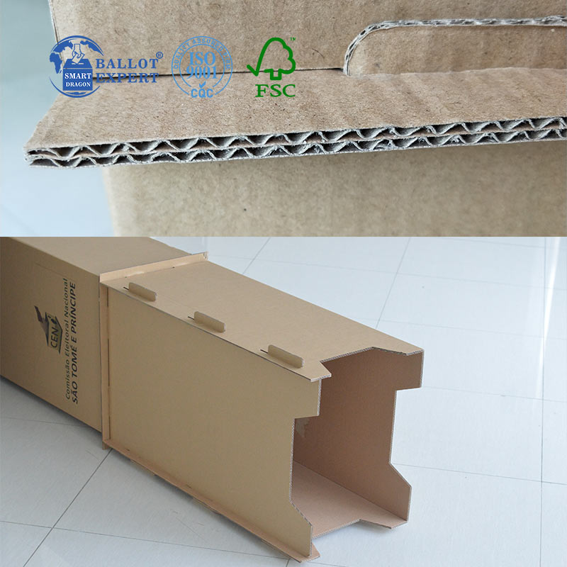 corrugated cardboard voting table16