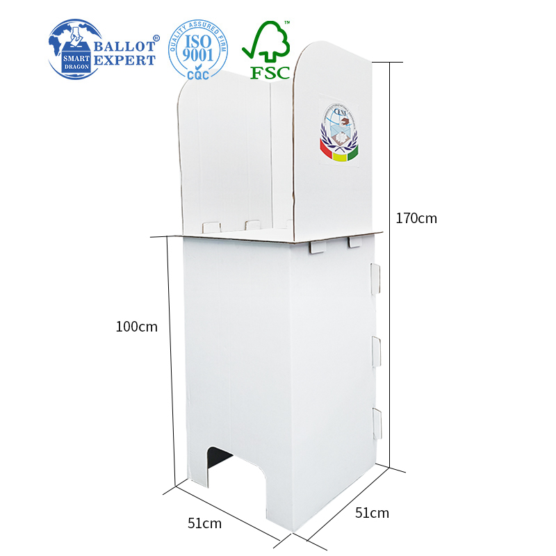 Cardboard Standing Voting Booth2