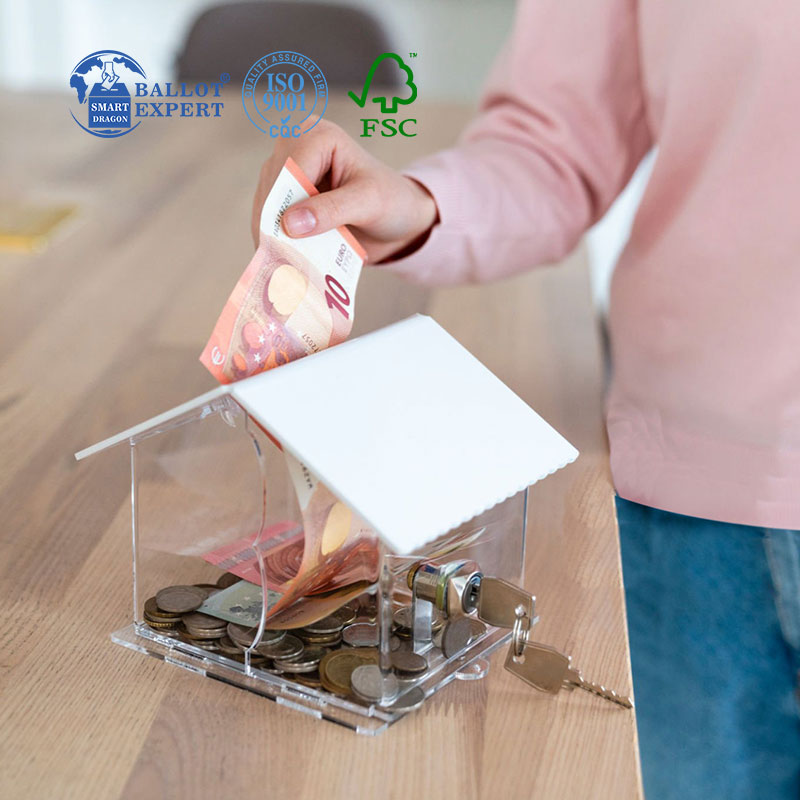 acrylic money box0
